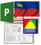 Conjunto de calendario Liechtenstein para Microsoft.Project